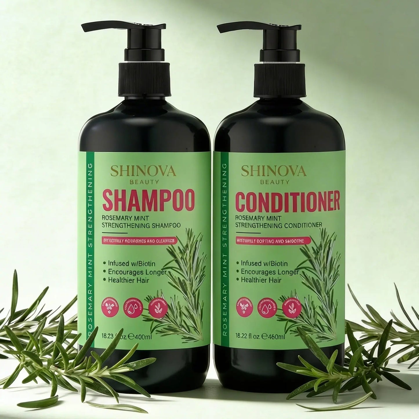 Rosmarin Shampoo & Conditioner SHINOVA BEAUTY